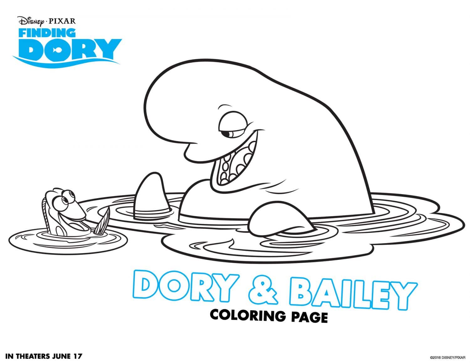 Finding Dory Coloring Page4