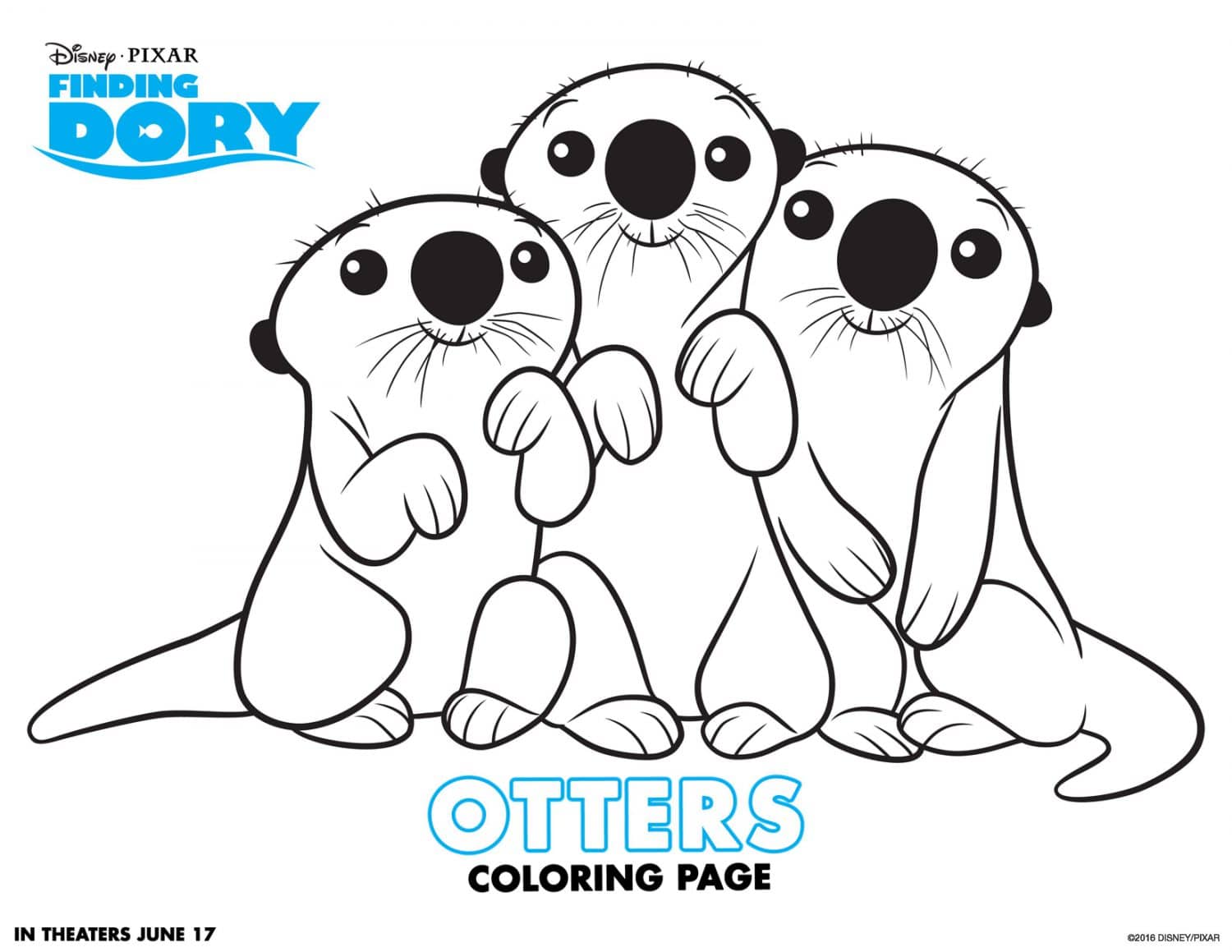Finding Dory Coloring Pages And Activity Sheets Crazy Adventures In 
