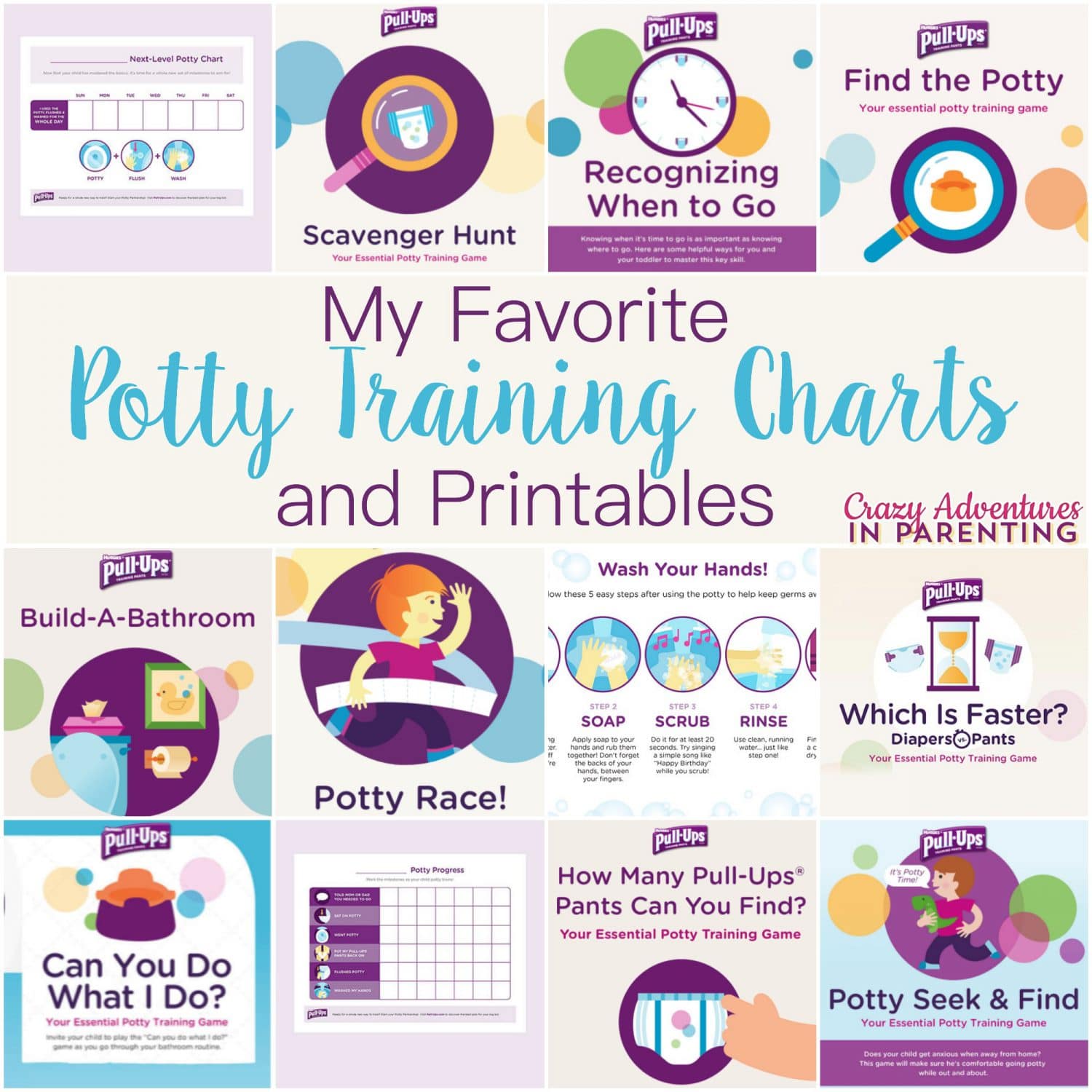My Favorite Potty Training Charts and Printables