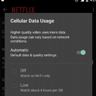 Cell data controls
