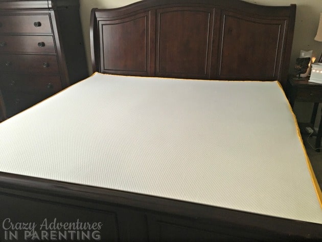 eve mattress fully expanded and ready