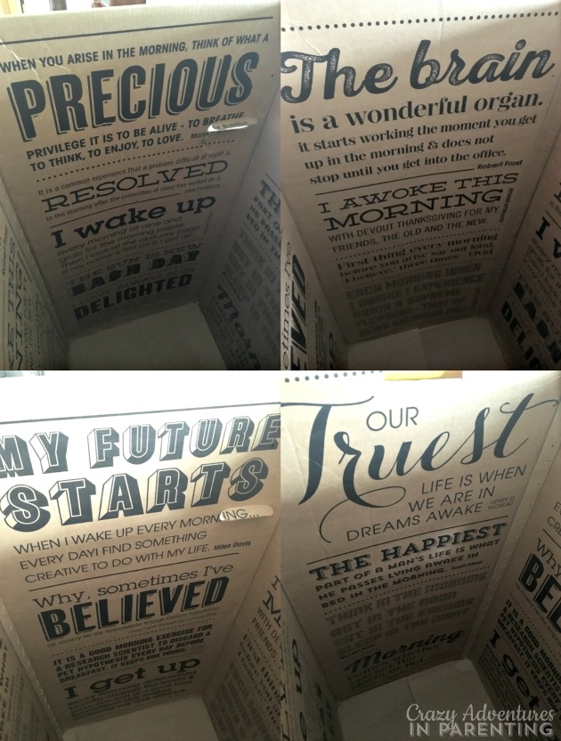 inside of an eve mattress box