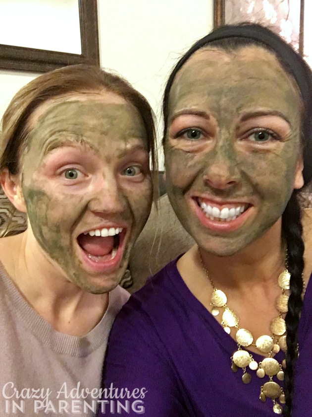 spa night with a friend