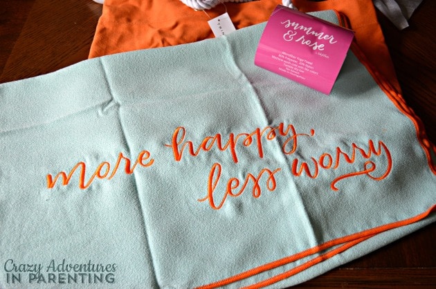 Summer & Rose Yoga Towel from FabFitFun summer box