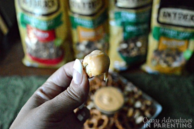 Beer Cheese Pretzel Dip on pretzels