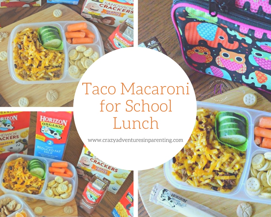 Taco Macaroni for School Lunch