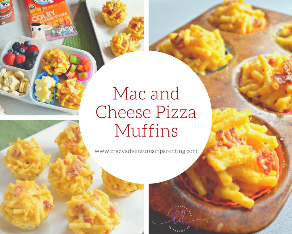 Mac and Cheese Pizza Muffins