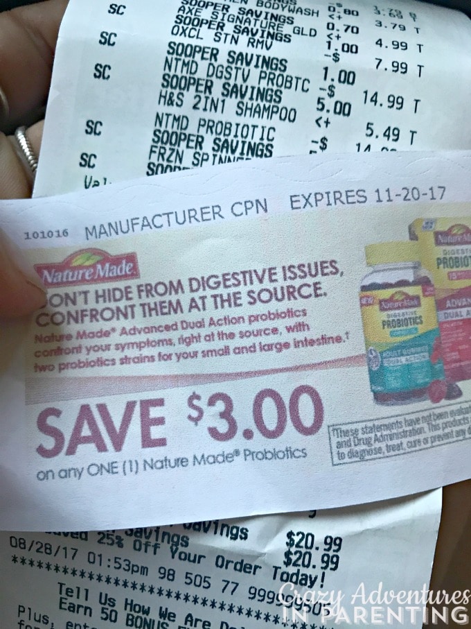 Nature Made coupon from King Soopers