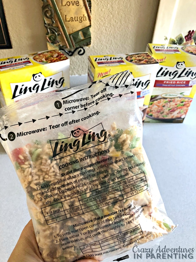 Ling Ling cooking instructions