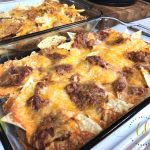 Curly's Barbecue Pulled Pork Nachos ready to eat