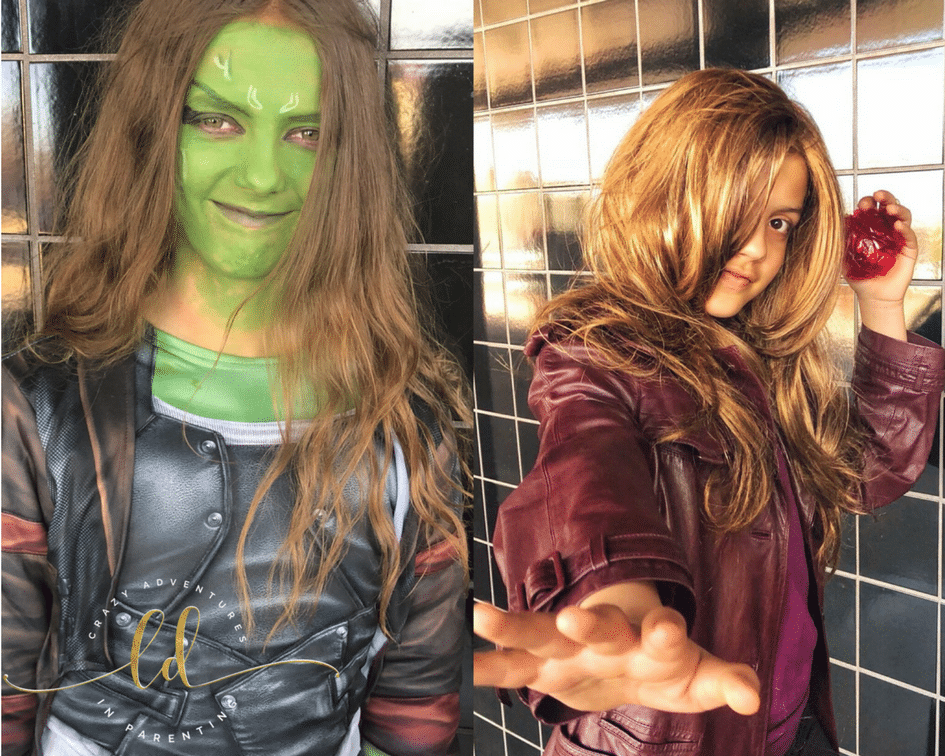 Gamora and Scarlet Witch costumes