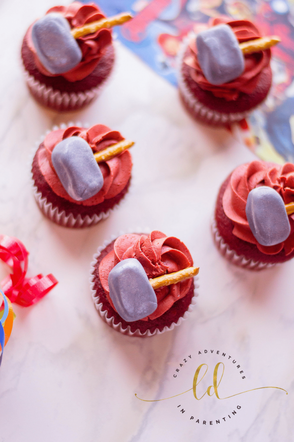 Thor Cupcakes for AVENGERS: INFINITY WAR ready to eat Thor Cupcakes for AVENGERS: INFINITY WAR ready to eat