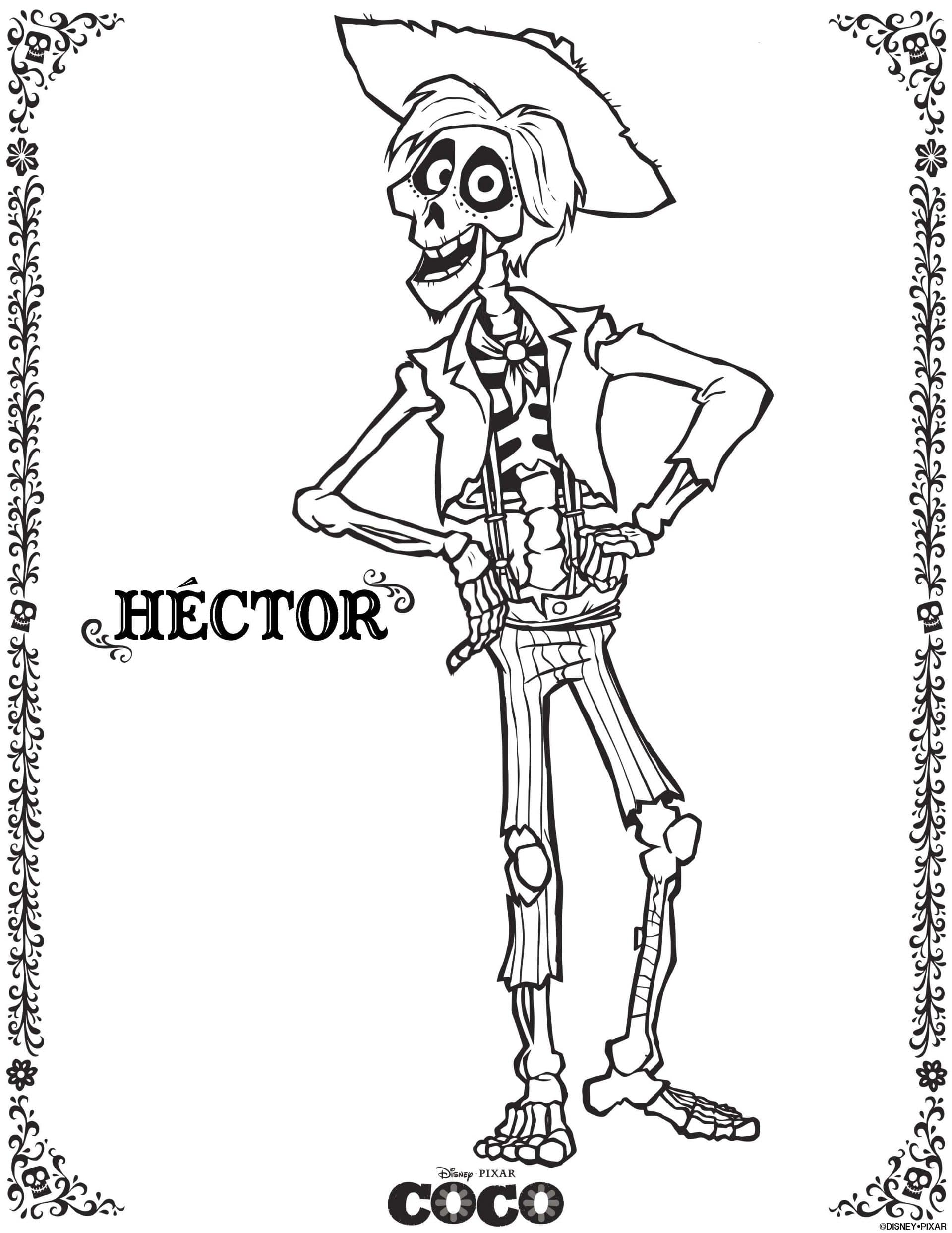 Coco Coloring Pages - Hector