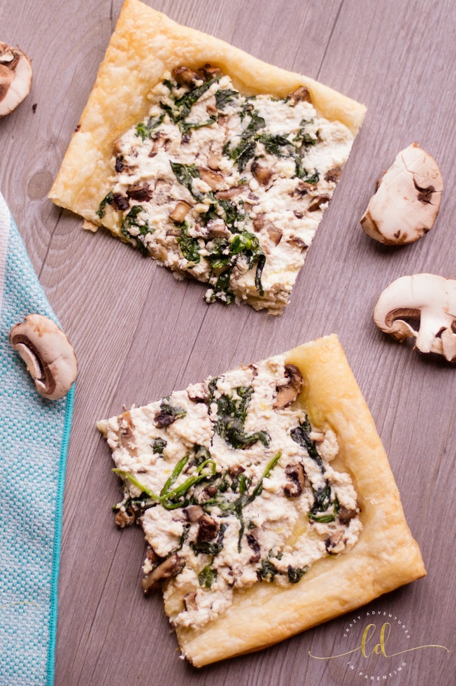 Mushroom Ricotta Tarts