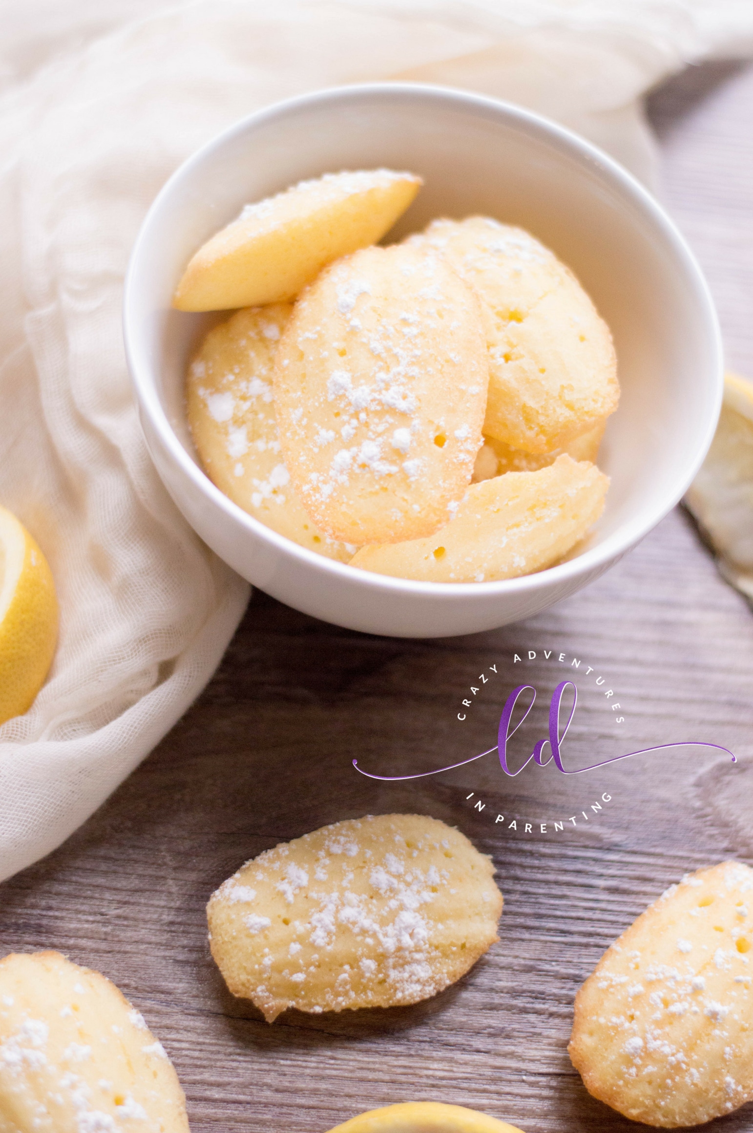 Lemon Madeleines Recipe | Crazy Adventures in Parenting