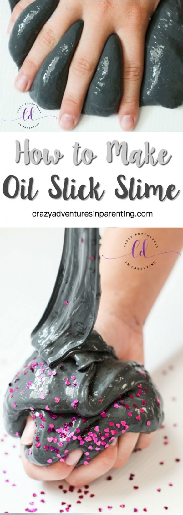 Oil Slick Slime Recipe | Crazy Adventures in Parenting