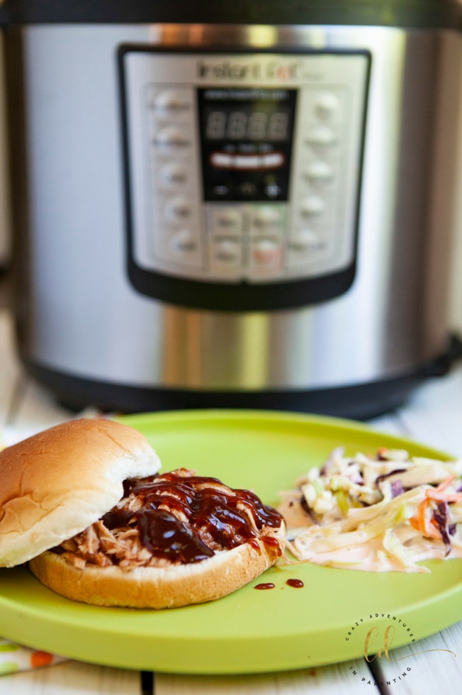 Instant Pot Pulled Barbecue Chicken - ready to eat