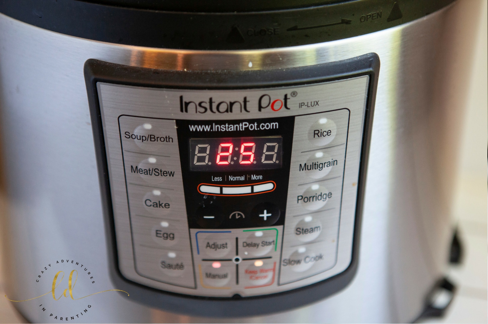 Instant Pot Pulled Barbecue Chicken - time set