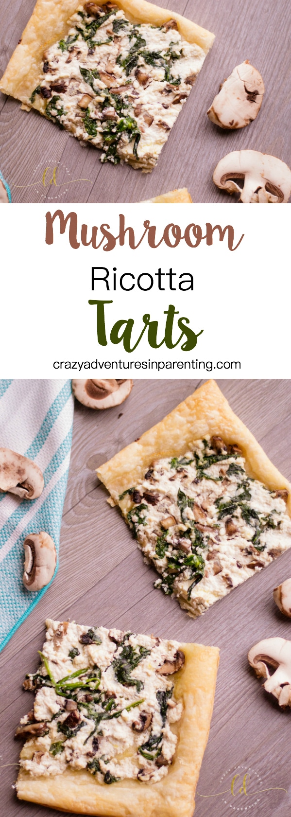 Mushroom Ricotta Tarts