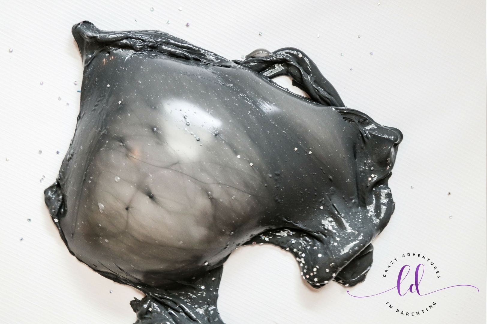 Oil Slick Slime makes a bubble