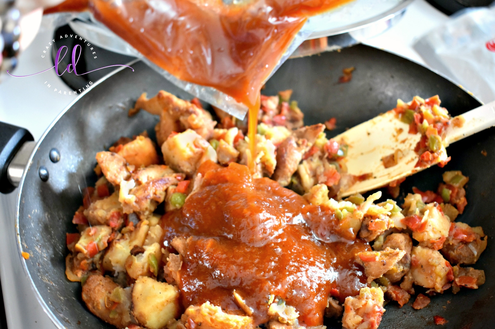 Add the Sauce - Tyson Sweet Chipotle Chicken & Vegetable Hash