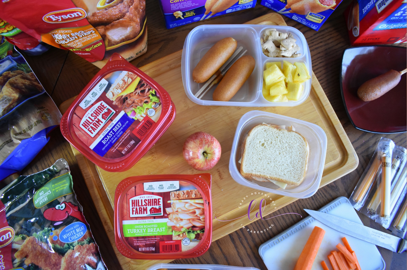 Hillshire Farms Lunch Meat Sandwich - School Lunch Ideas for Kids