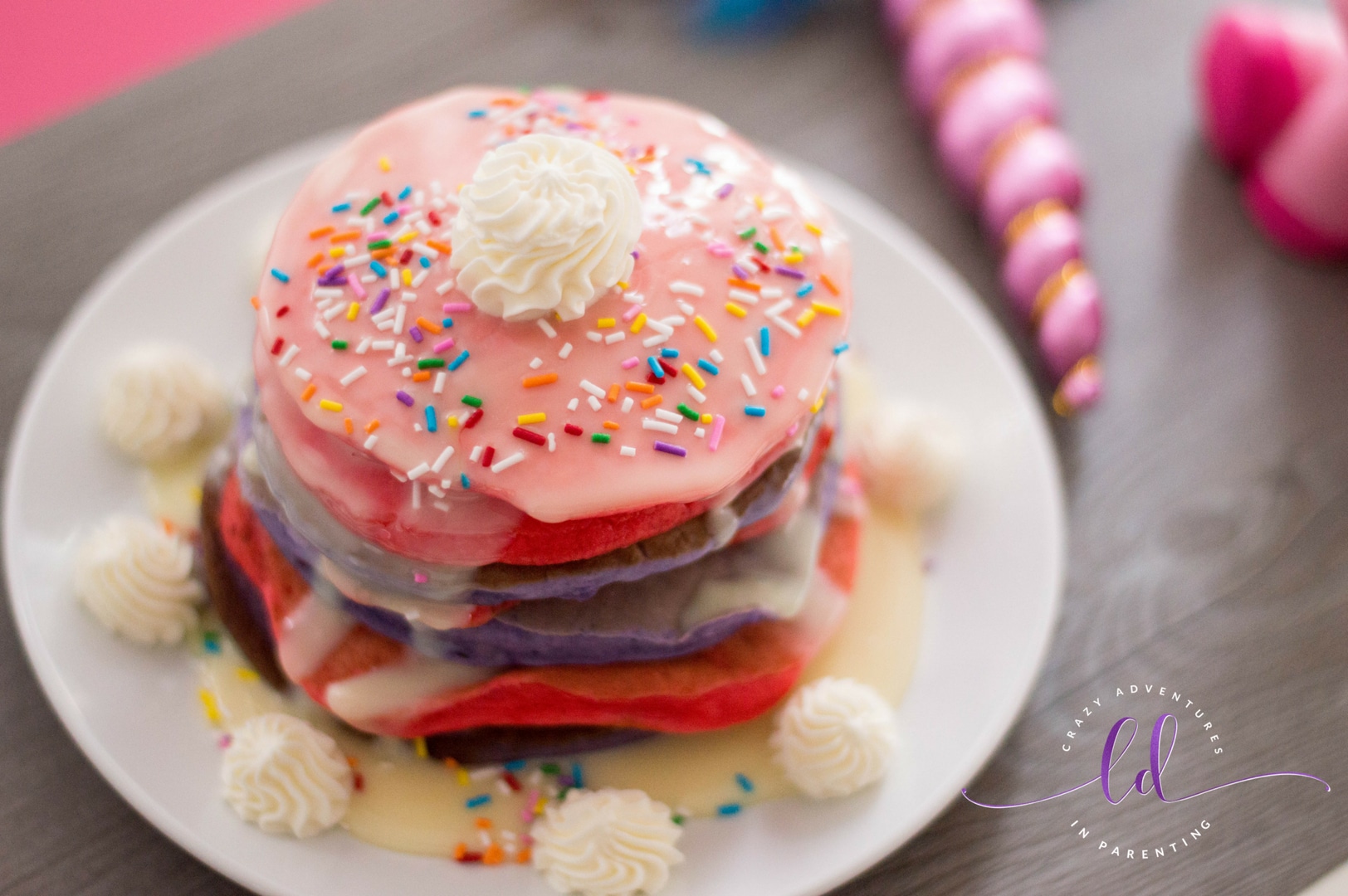 Homemade Unicorn Pancakes