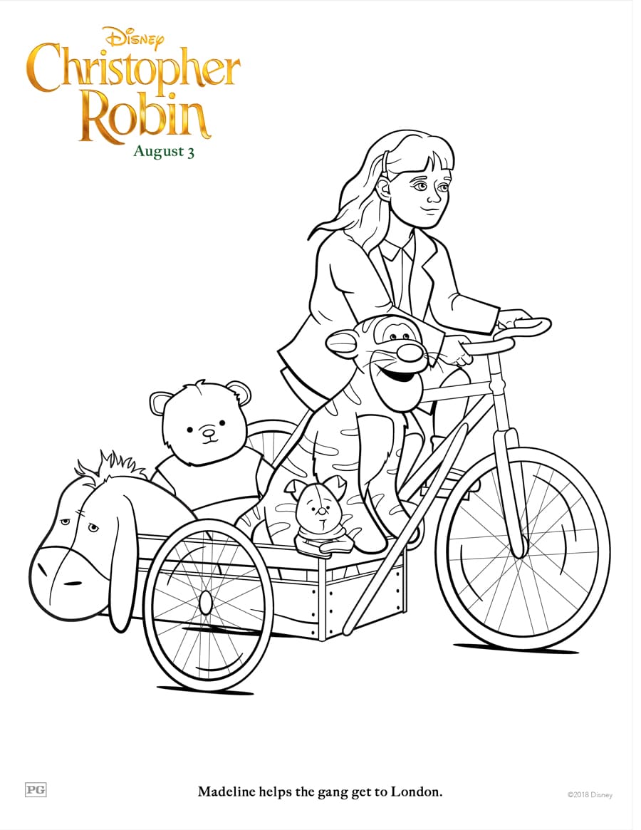 Christopher Robin Coloring Pages and Activity Sheets ...