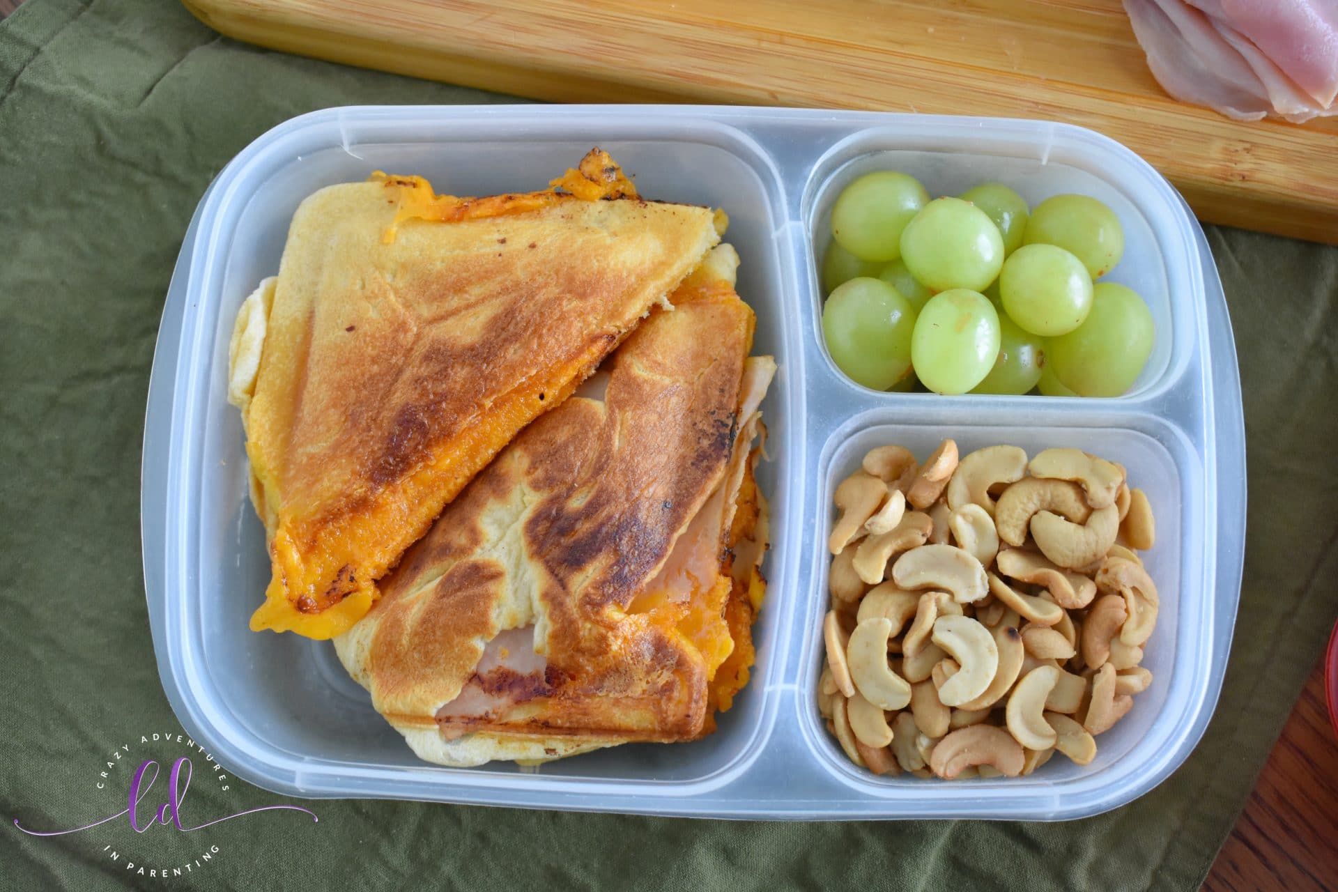 School Lunch Ideas - Crescent Roll Sandwiches in the Sandwich Maker