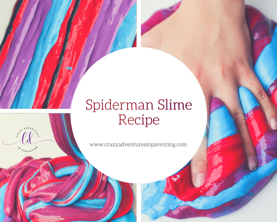 Spiderman Slime Recipe