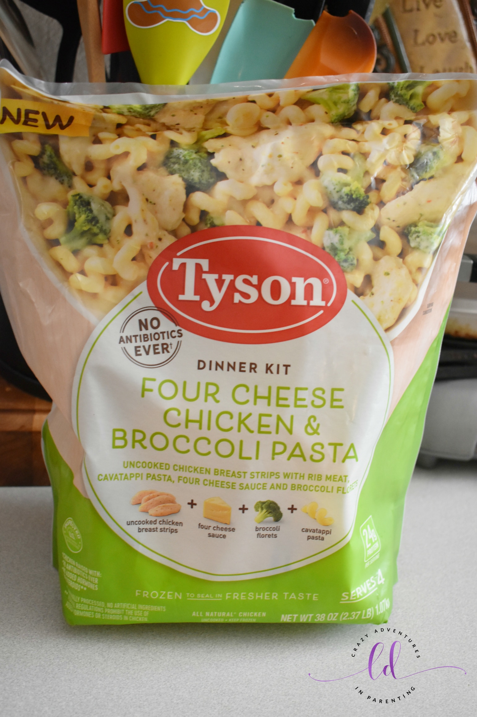 Tyson Four Cheese Chicken & Broccoli Pasta Frozen Dinner Kit