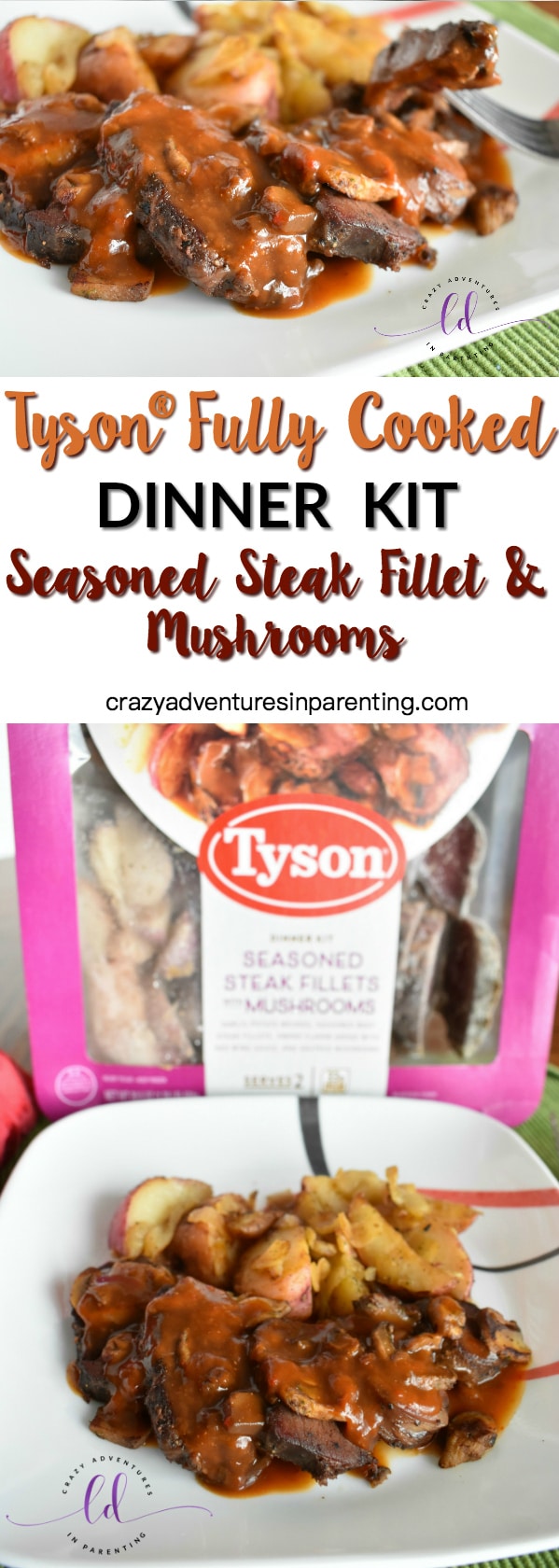 Tyson Fully Cooked Dinner Kit - Seasoned Steak Fillet & Mushrooms review