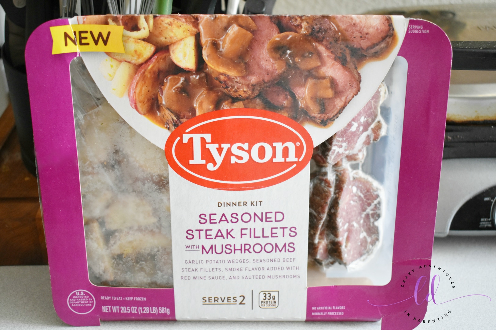 Tyson Fully Cooked Dinner and Entrée Kit - Seasoned Steak Fillet & Mushrooms