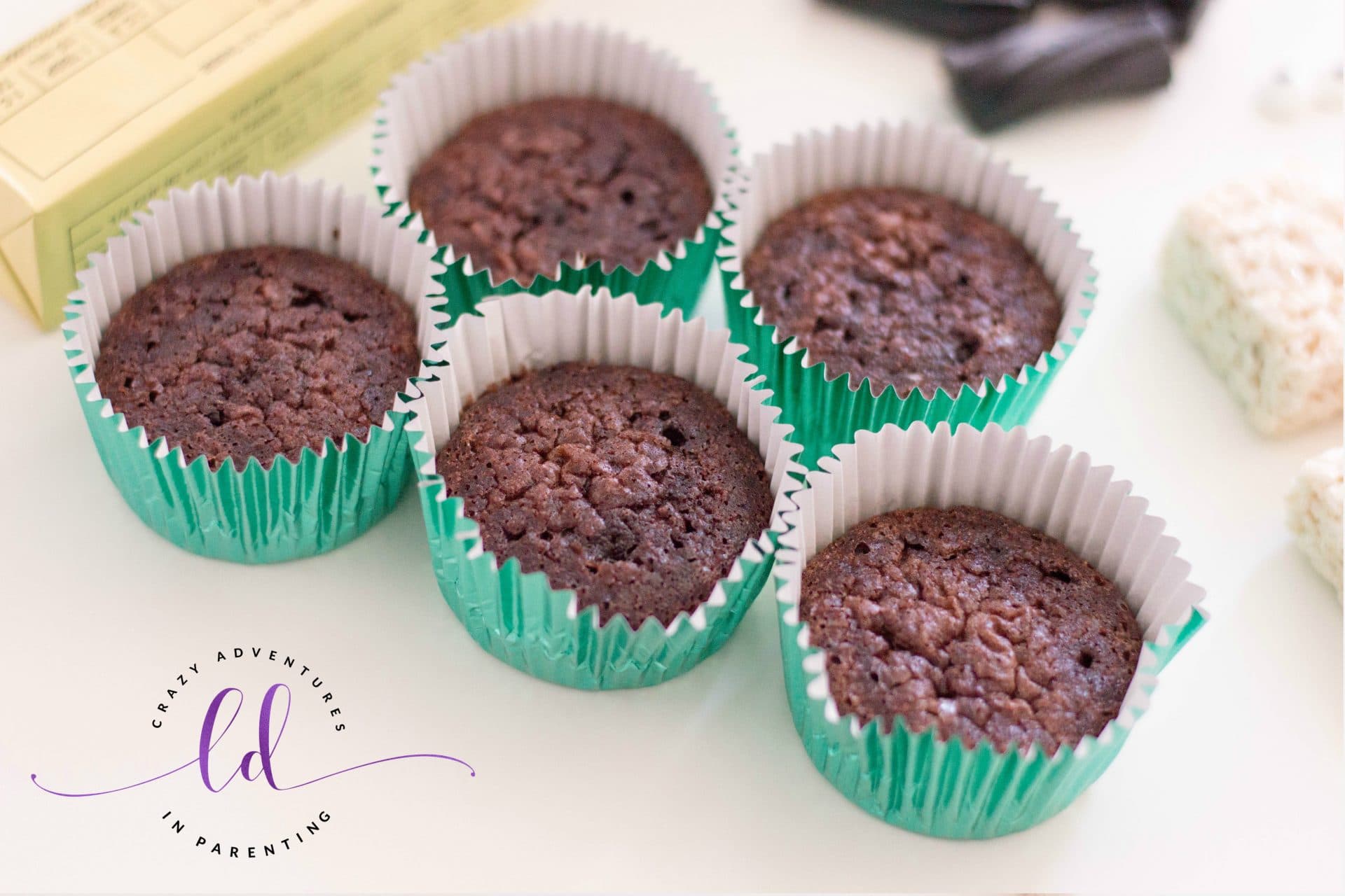 Chocolate Frankenstein Cupcakes