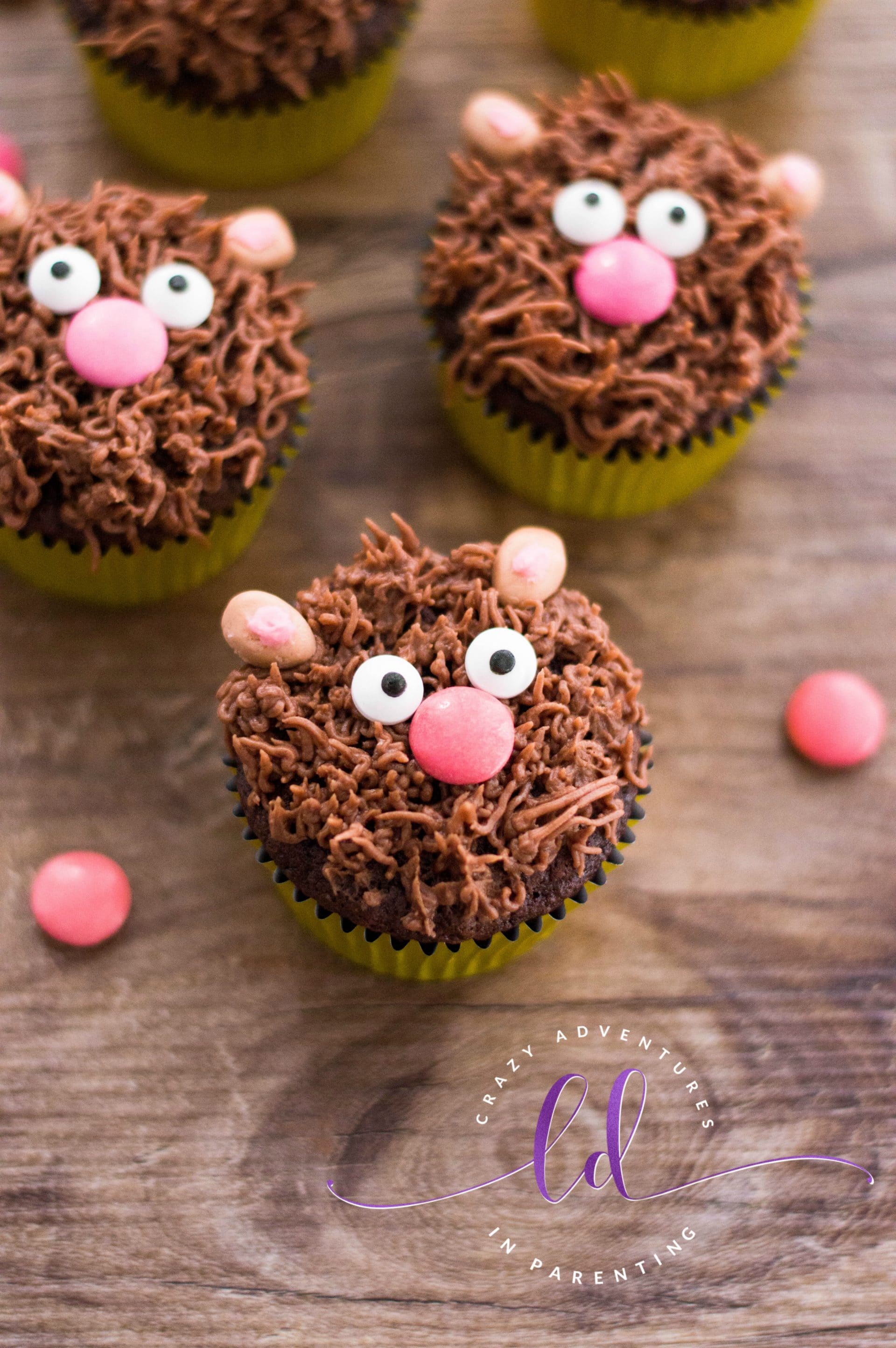 Easy Teddy Bear Cupcakes