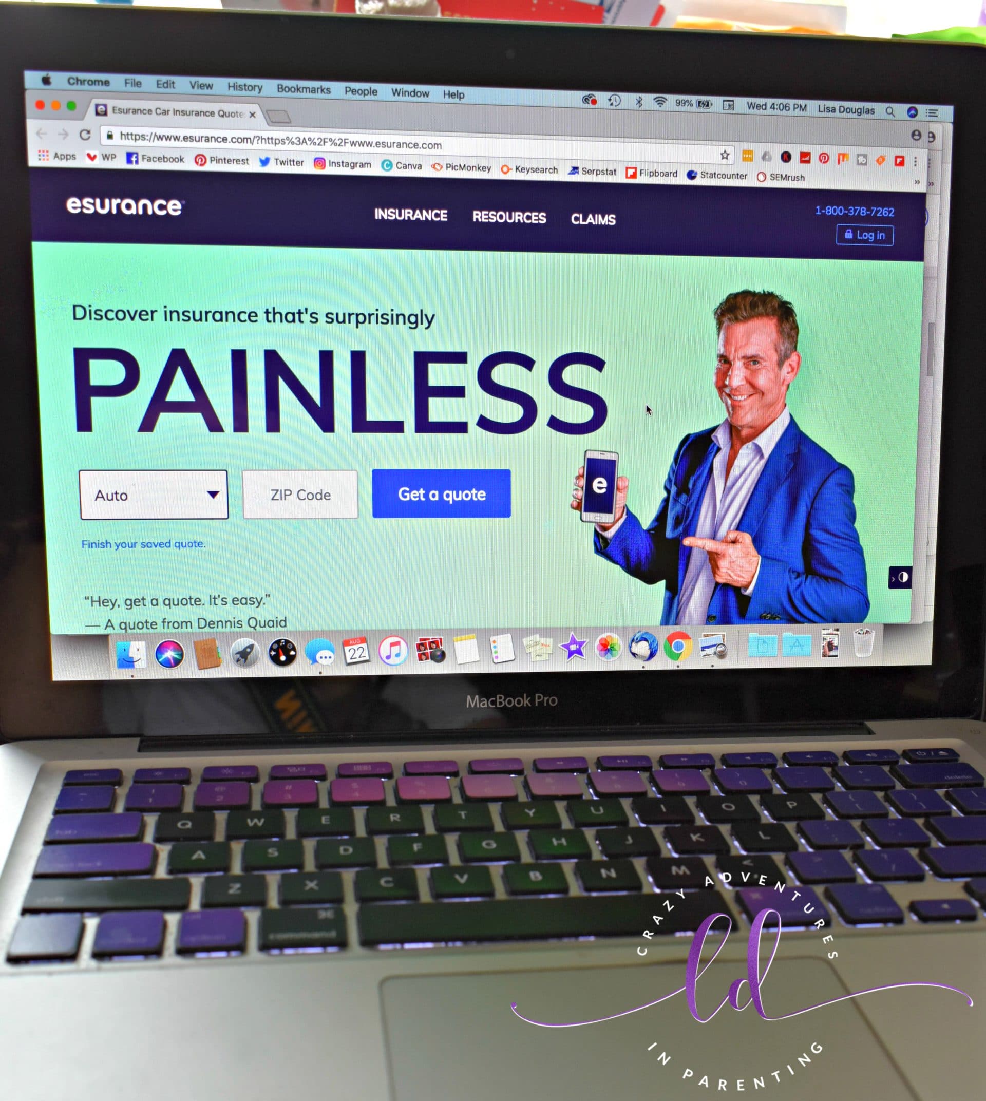 Surprisingly Painless Insurance with Esurance | Crazy Adventures in