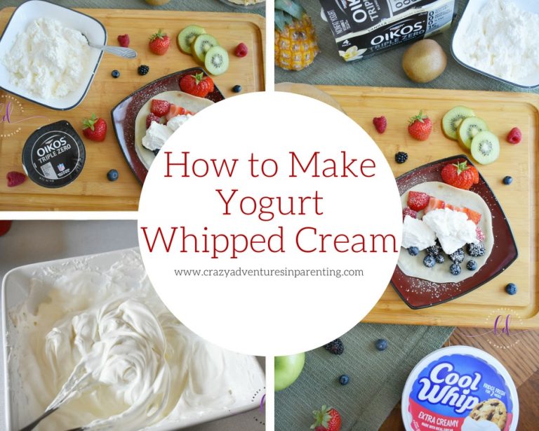 Yogurt Whipped Cream Recipe Crazy Adventures in Parenting
