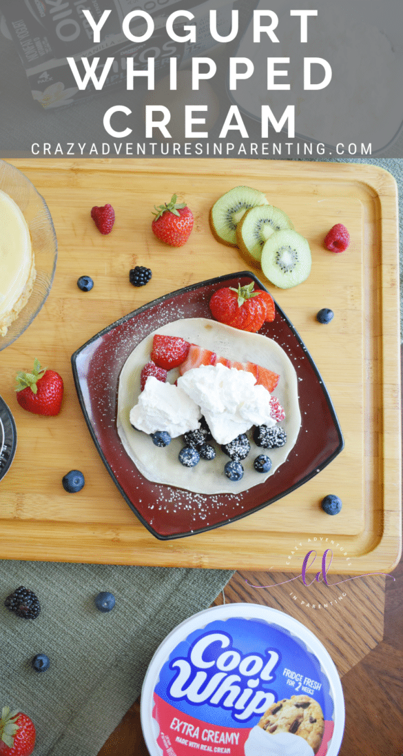 Yogurt Whipped Cream Recipe Crazy Adventures in Parenting