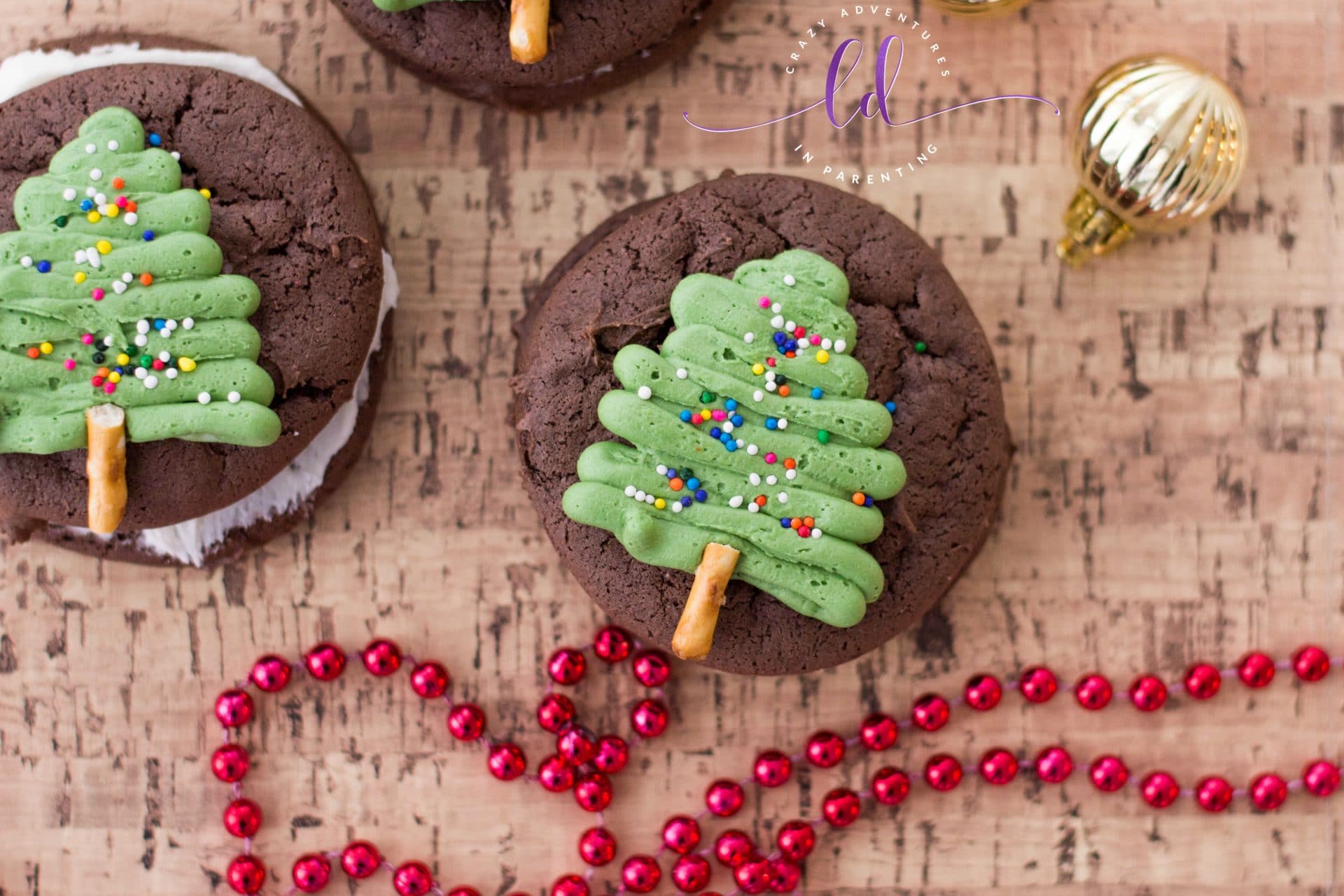 Christmas Tree Whoopie Pies for Holidays