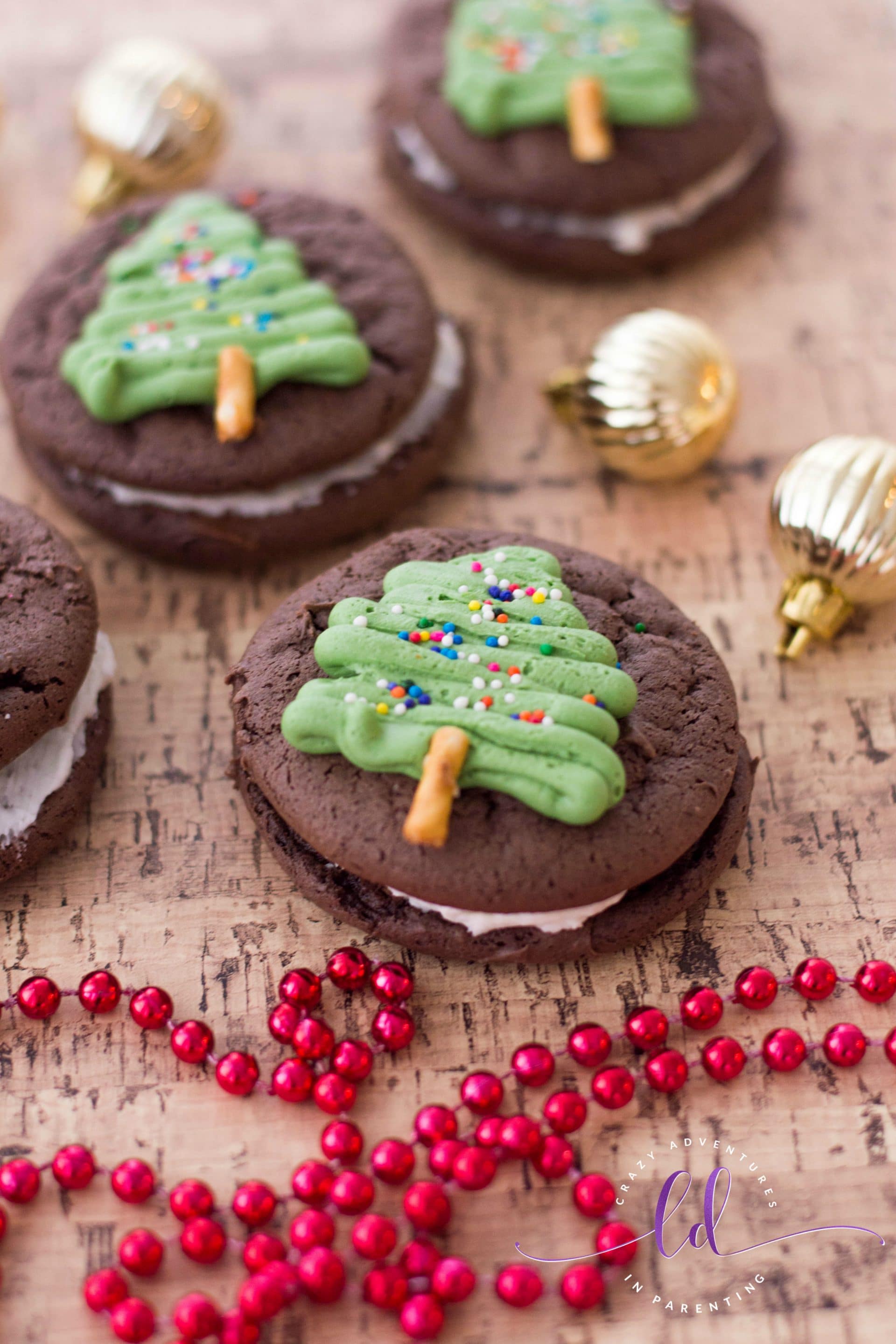 Christmas Tree Whoopie Pies for parties