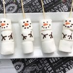 Adorable Marshmallow Snowman Stirrers