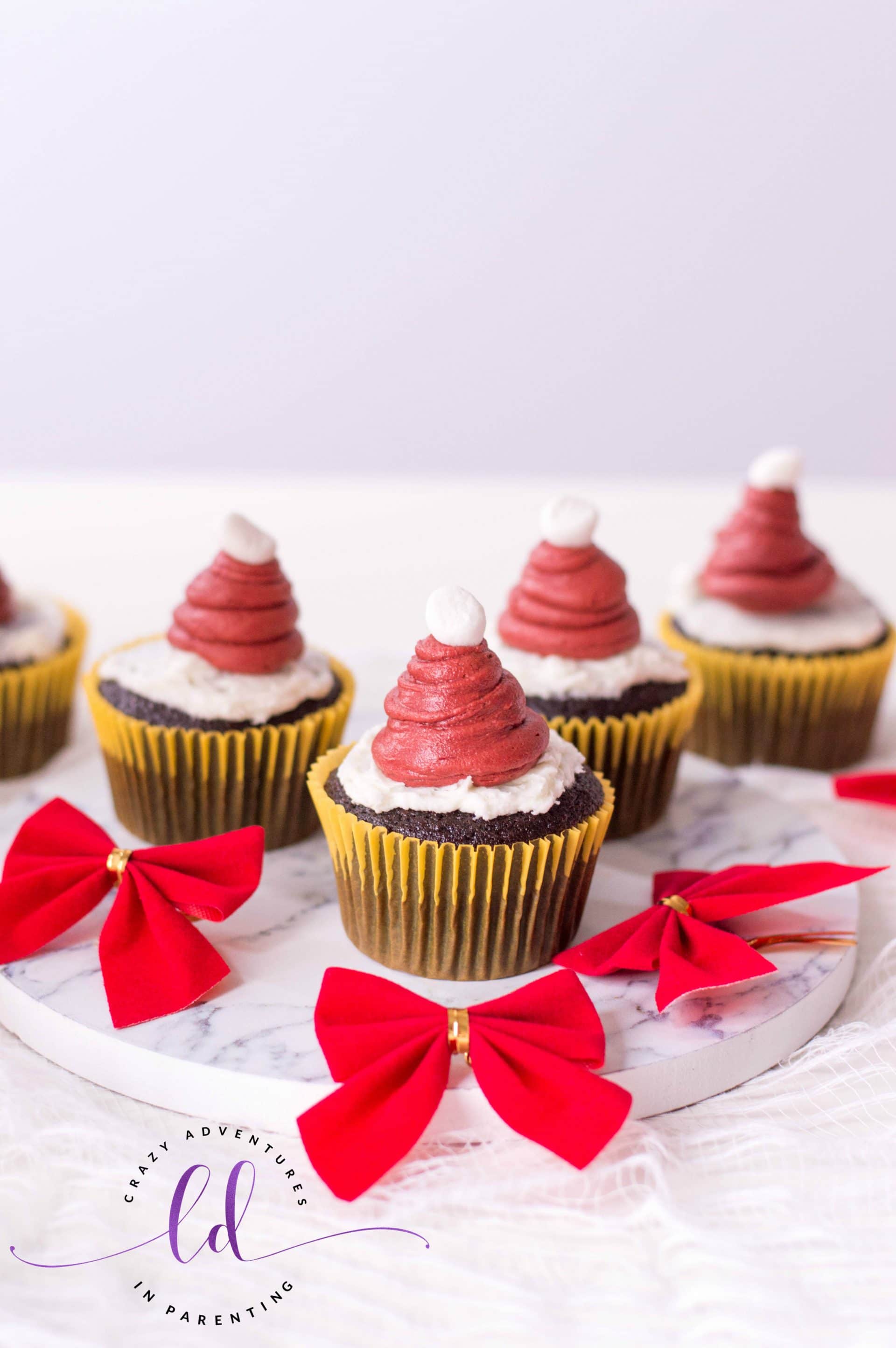 Best Santa Hat Cupcakes for Holidays