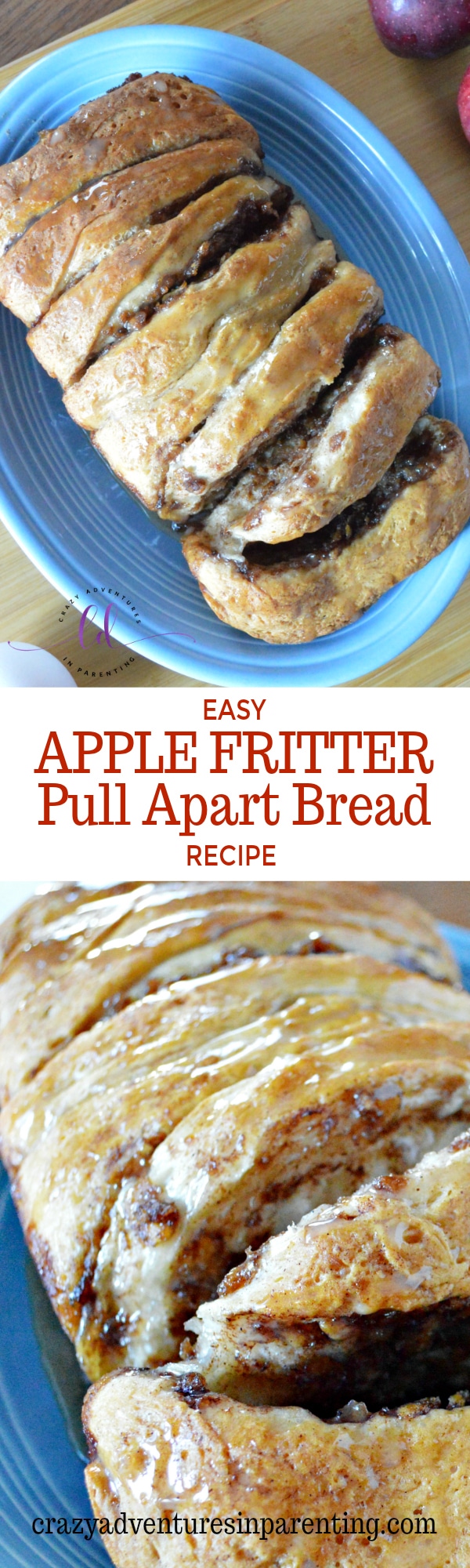 Easy Apple Fritter Pull Apart Bread Recipe