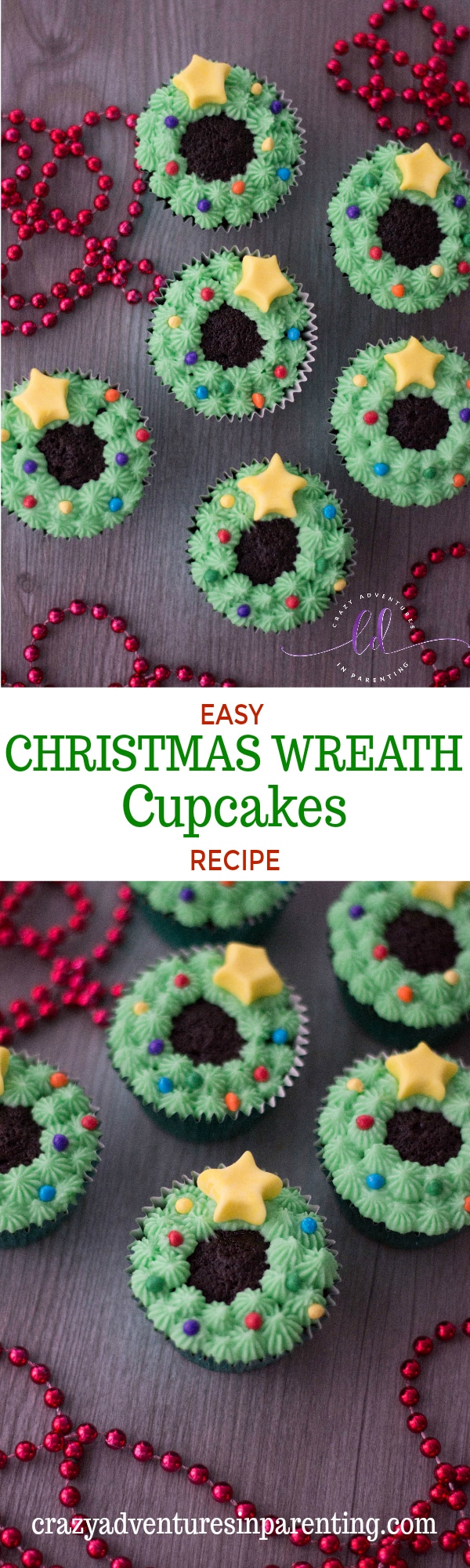 Easy Christmas Wreath Cupcakes Recipe