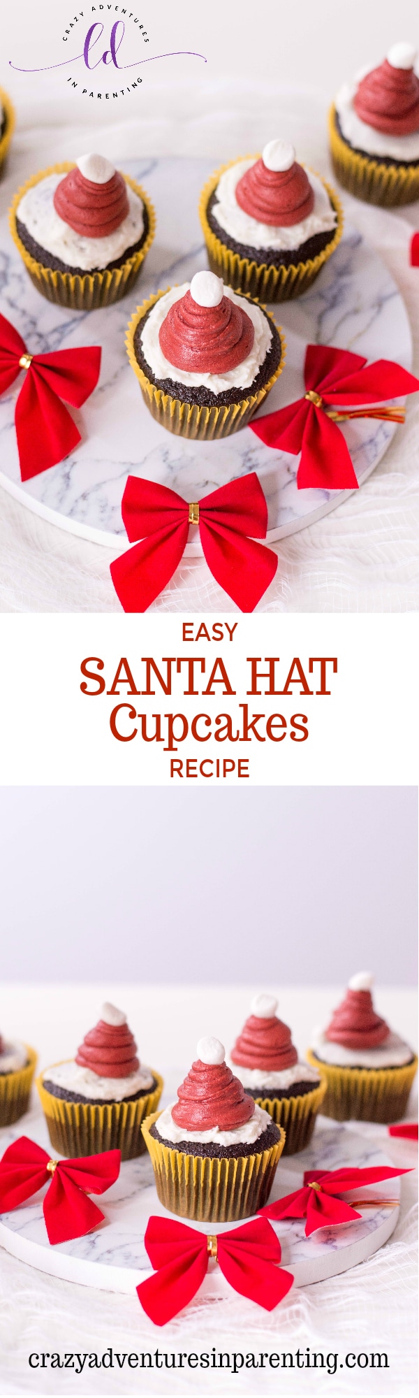 Easy Santa Hat Cupcakes Recipe