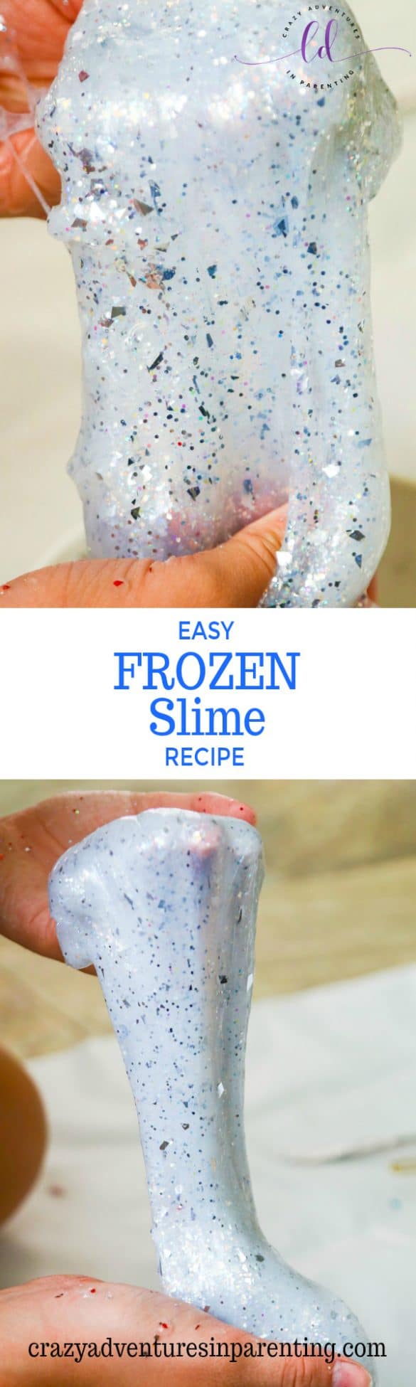 Frozen Slime Recipe | Crazy Adventures in Parenting