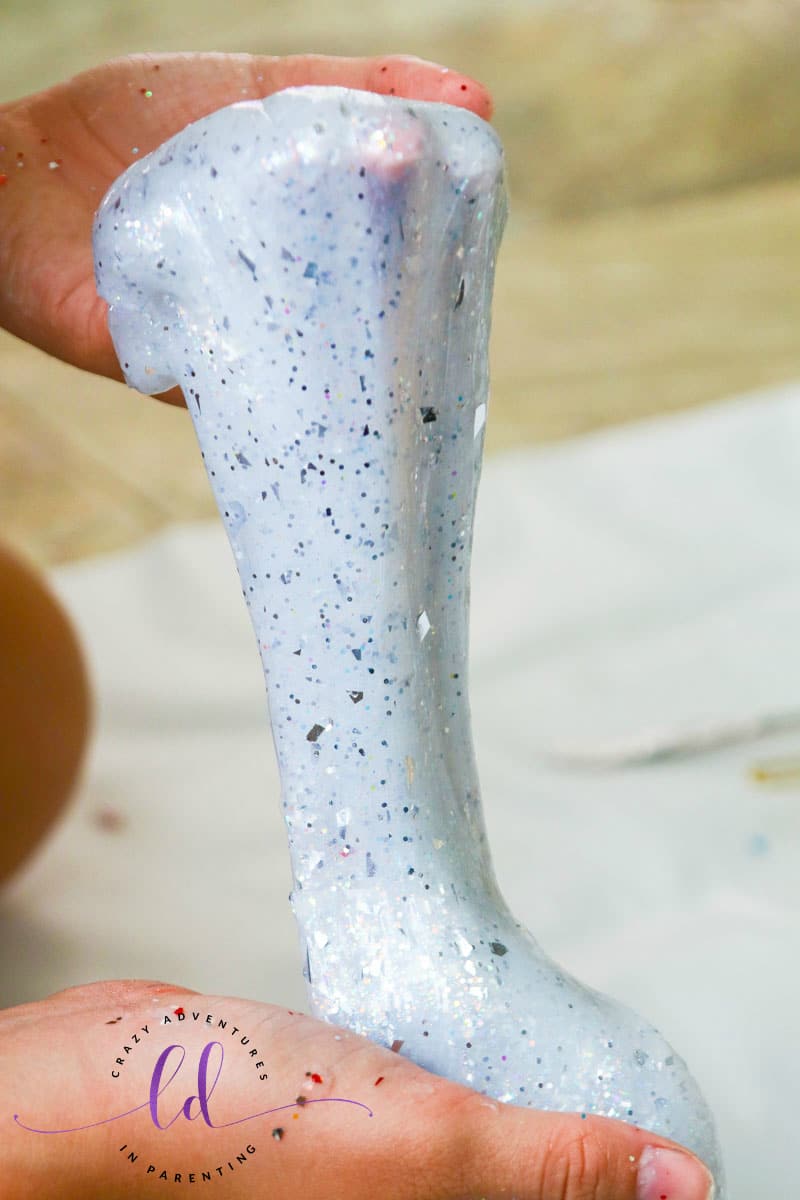 Glittery Frozen Slime Recipe