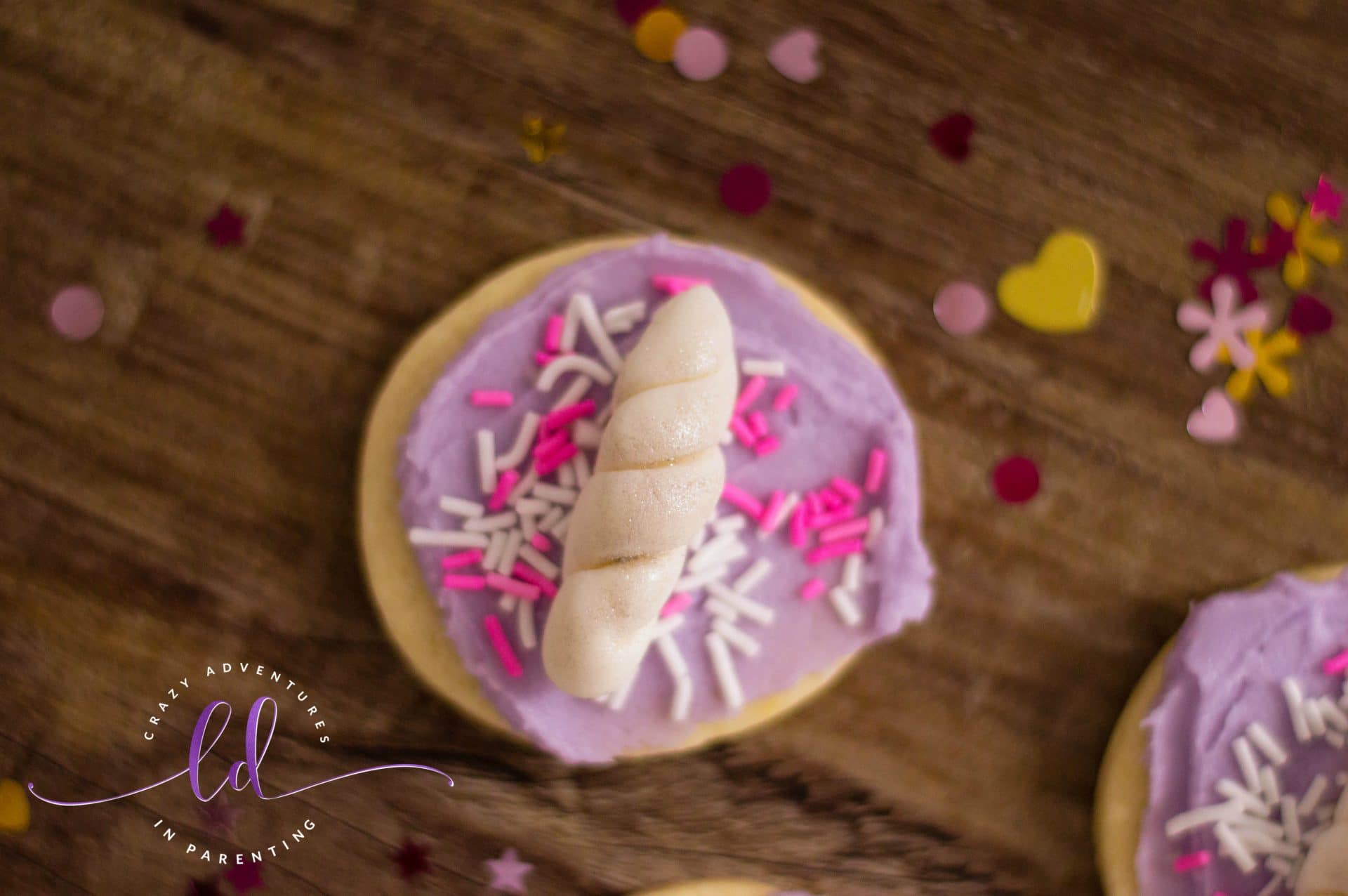 Glittery Unicorn Cookies