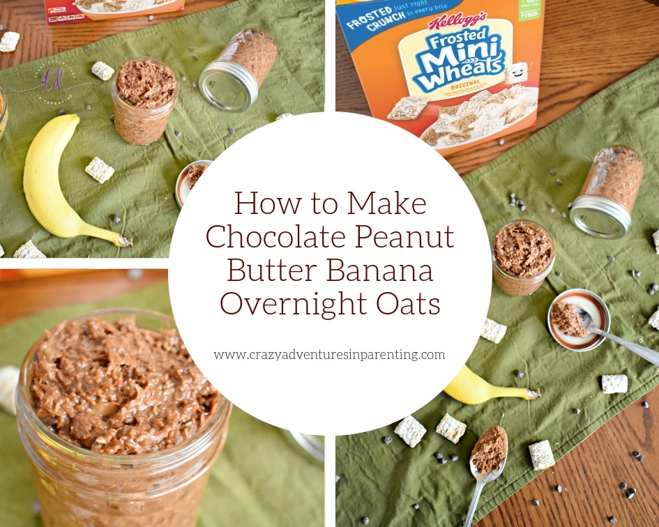 How to Make Chocolate Peanut Butter Banana Overnight Oats
