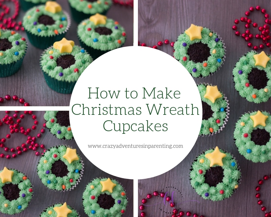 How to Make Christmas Wreath Cupcakes